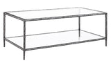 Helma Gunmetal Coffee Table - Ornate Home