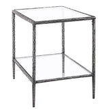 Helma Gunmetal End Table - Ornate Home
