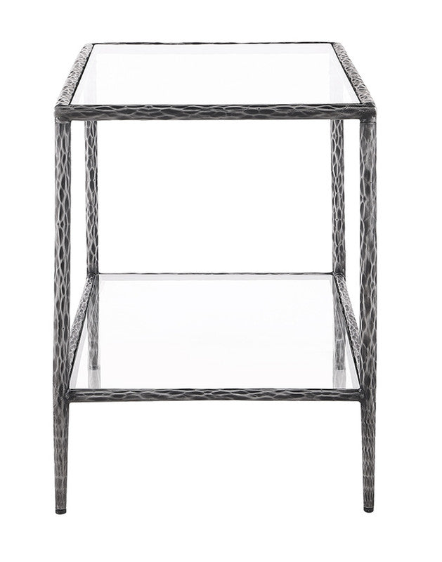 Helma Gunmetal End Table - Ornate Home