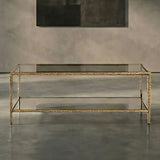 Helma Matte Gold Coffee Table - Ornate Home