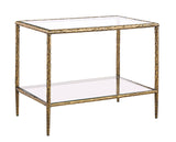 Helma Matte Gold End Table
