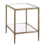Helma Matte Gold End Table