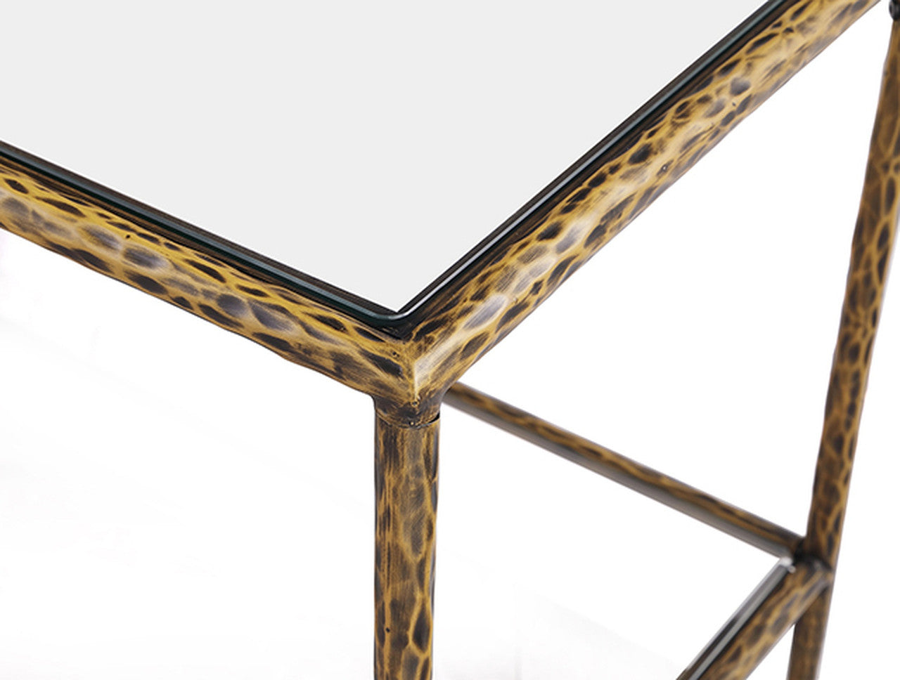 Helma Matte Gold End Table