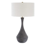 Helston Dark Charcoal Table Lamp - Ornate Home