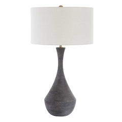 Helston Dark Charcoal Table Lamp - Ornate Home