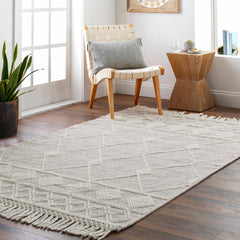 Hemingway Wool Rug with Tassels - Clearance - Ornate Home