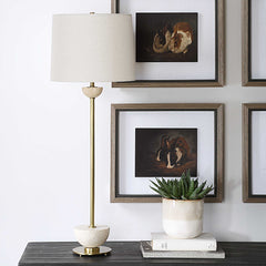 Hemisphere Brass Buffet Lamp - Ornate Home
