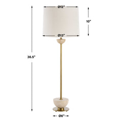 Hemisphere Brass Buffet Lamp - Ornate Home