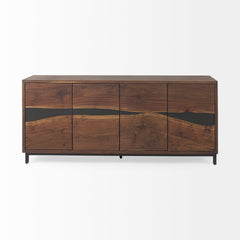 Hemlock Brown Wood Sideboard