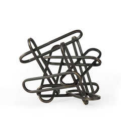 Henderson Black 7.7"H Metal Paperclip Decorative Object - Ornate Home