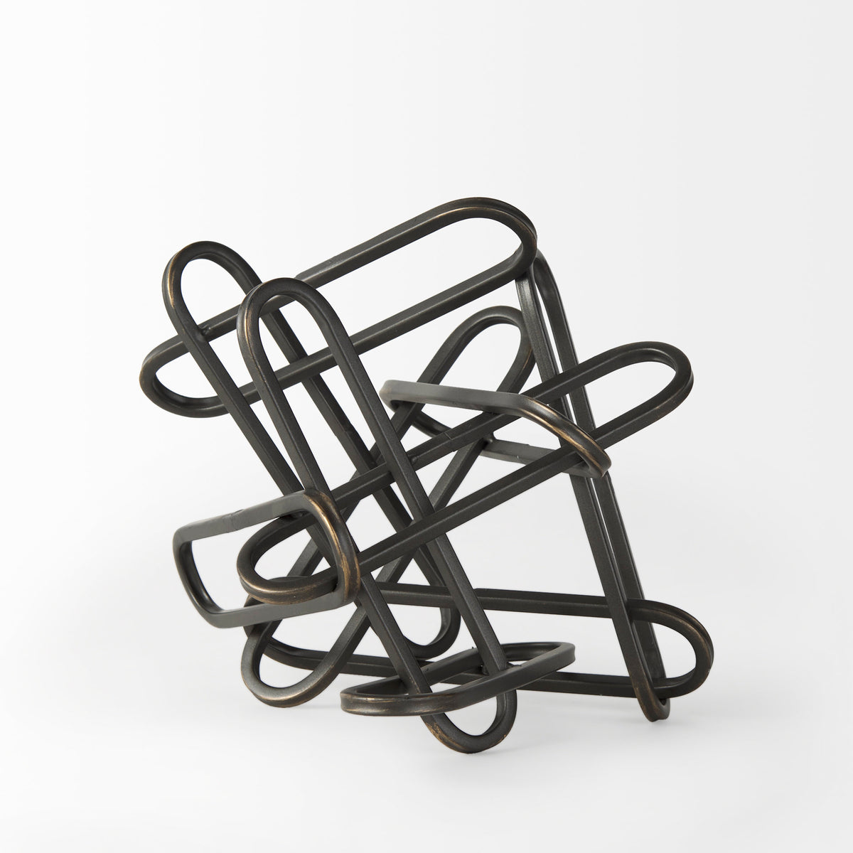 Henderson Black 7.7"H Metal Paperclip Decorative Object - Ornate Home