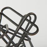 Henderson Black 7.7"H Metal Paperclip Decorative Object - Ornate Home