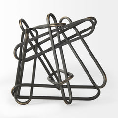 Henderson Black 9.1"H Metal Paperclip Decorative Object - Ornate Home