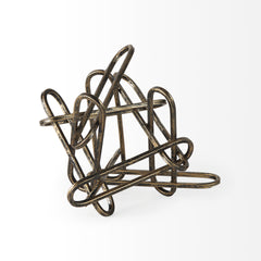 Henderson Gold Metal Paperclip Object - Ornate Home