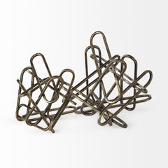 Henderson Gold Metal Paperclip Object - Ornate Home
