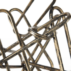 Henderson Gold Metal Paperclip Object - Ornate Home