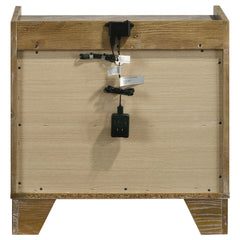 Henderson Medium Oak 1-drawer LED Nightstand Bedside Table - Ornate Home