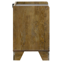 Henderson Medium Oak 1-drawer LED Nightstand Bedside Table - Ornate Home