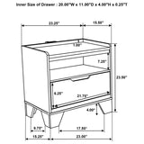 Henderson Medium Oak 4-piece Eastern King Bedroom Set - Ornate Home