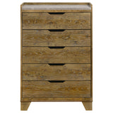 Henderson Medium Oak 5-drawer Bedroom Chest of Drawers - Ornate Home