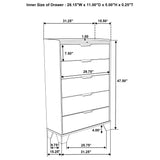 Henderson Medium Oak 5-piece Eastern King Bedroom Set - Ornate Home