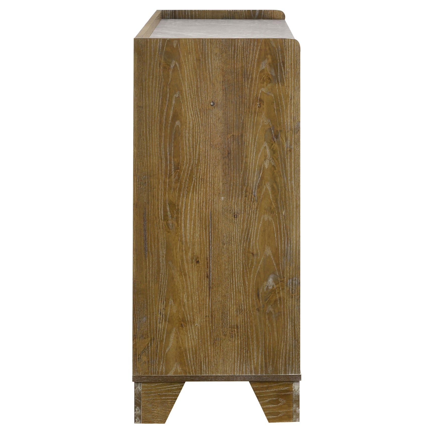 Henderson Medium Oak 6-drawer Bedroom Dresser Cabinet - Ornate Home