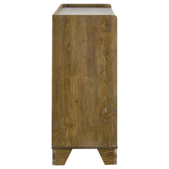 Henderson Medium Oak 6-drawer Bedroom Dresser Cabinet - Ornate Home