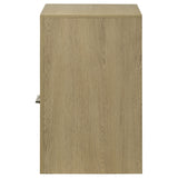 Hendricks Light Oak 1-drawer Nightstand Bedside Table with Cubby - Ornate Home