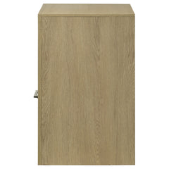 Hendricks Light Oak 1-drawer Nightstand Bedside Table with Cubby - Ornate Home