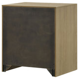 Hendricks Light Oak 1-drawer Nightstand Bedside Table with Cubby - Ornate Home