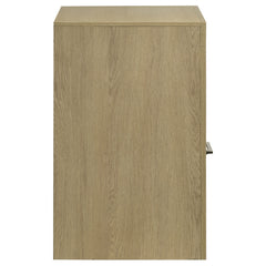 Hendricks Light Oak 1-drawer Nightstand Bedside Table with Cubby - Ornate Home