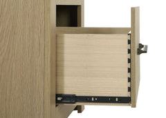 Hendricks Light Oak 1-drawer Nightstand Bedside Table with Cubby - Ornate Home