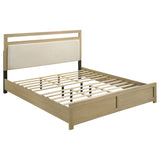 Hendricks Light Oak 4-piece Eastern King Bedroom Set - Ornate Home