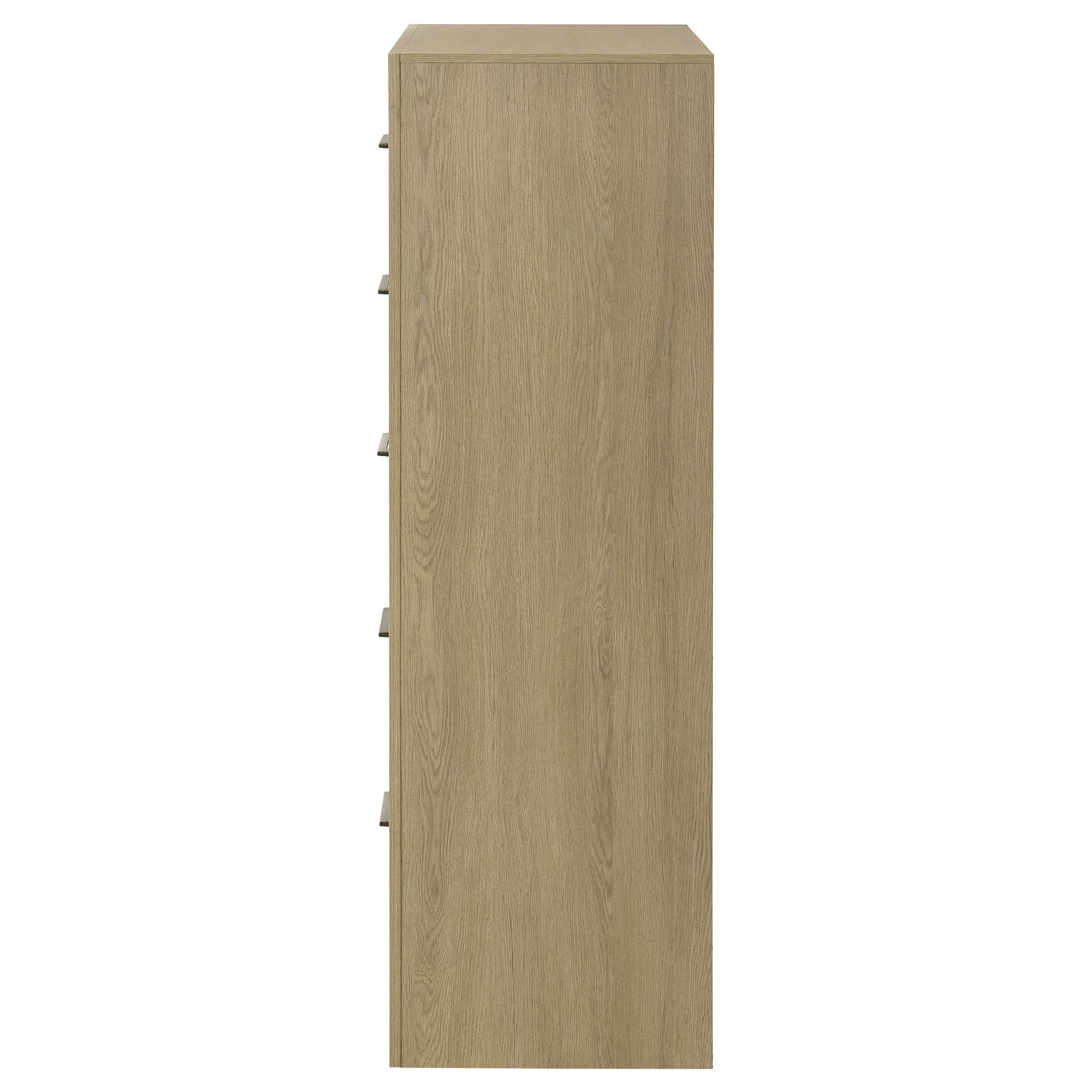 Hendricks Light Oak 5-drawer Bedroom Chest of Drawers - Ornate Home