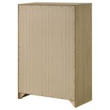 Hendricks Light Oak 5-drawer Bedroom Chest of Drawers - Ornate Home