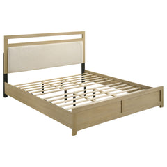 Hendricks Light Oak 5-piece Eastern King Bedroom Set - Ornate Home