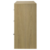 Hendricks Light Oak 6-drawer Bedroom Dresser Storage Cabinet - Ornate Home