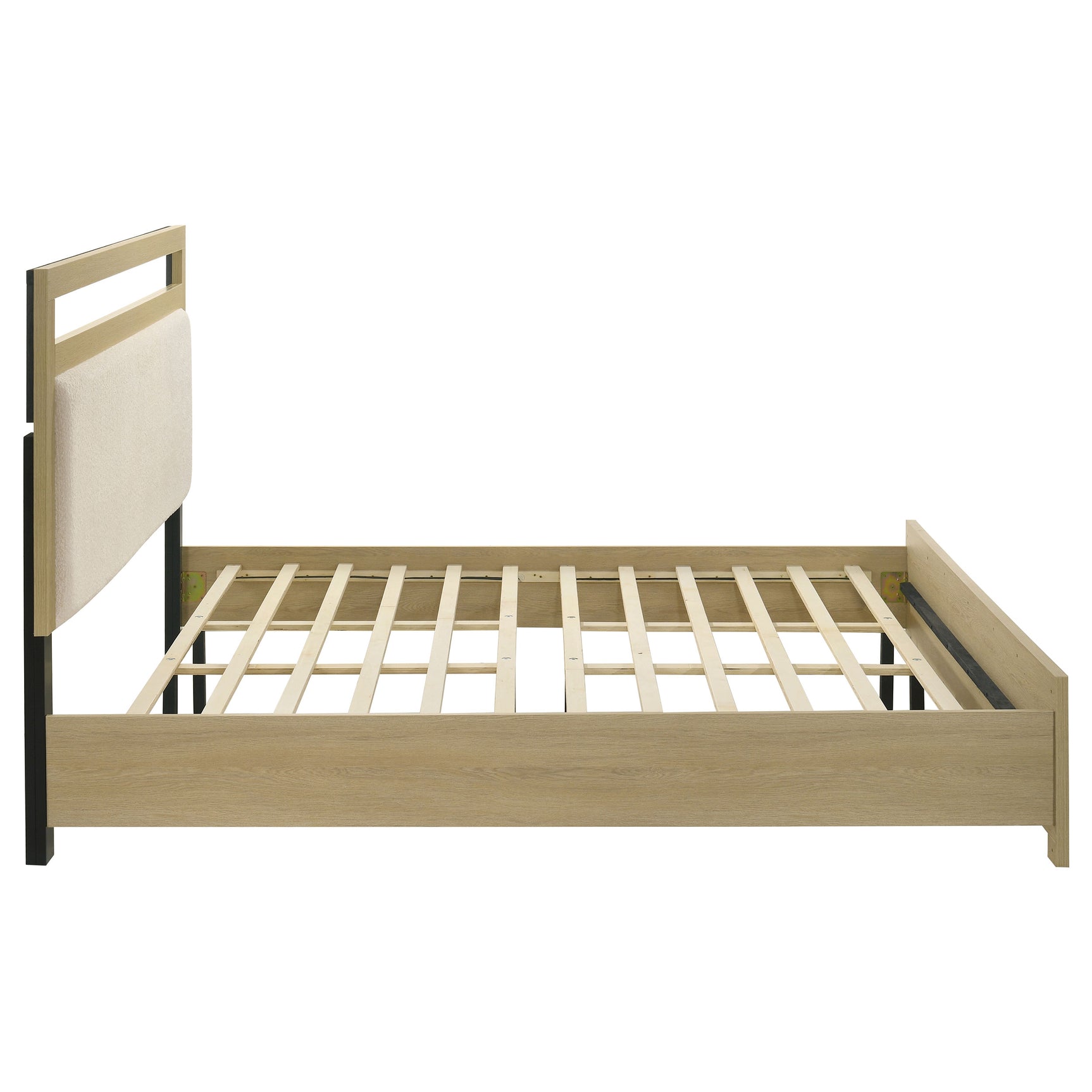 Hendricks Light Oak California King Panel Headboard Platform Bed - Ornate Home