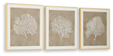 Hendridge Taupe/White Wall Art Set (Set of 3) - Ornate Home