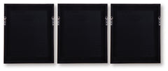 Hendridge Taupe/White Wall Art Set (Set of 3) - Ornate Home