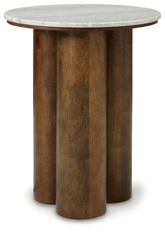 Henfield Beige/Brown Accent Table - Ornate Home