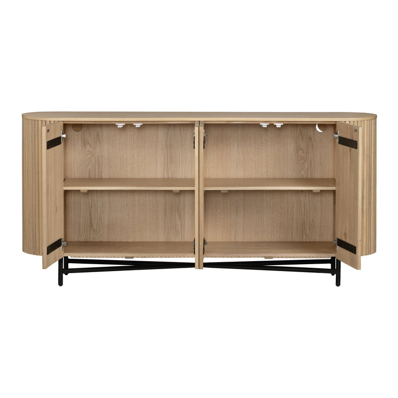 Henley Brown/Black Sideboard - Ornate Home