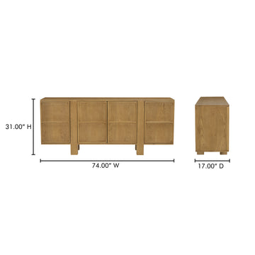 Henley Brown Sideboard - Ornate Home