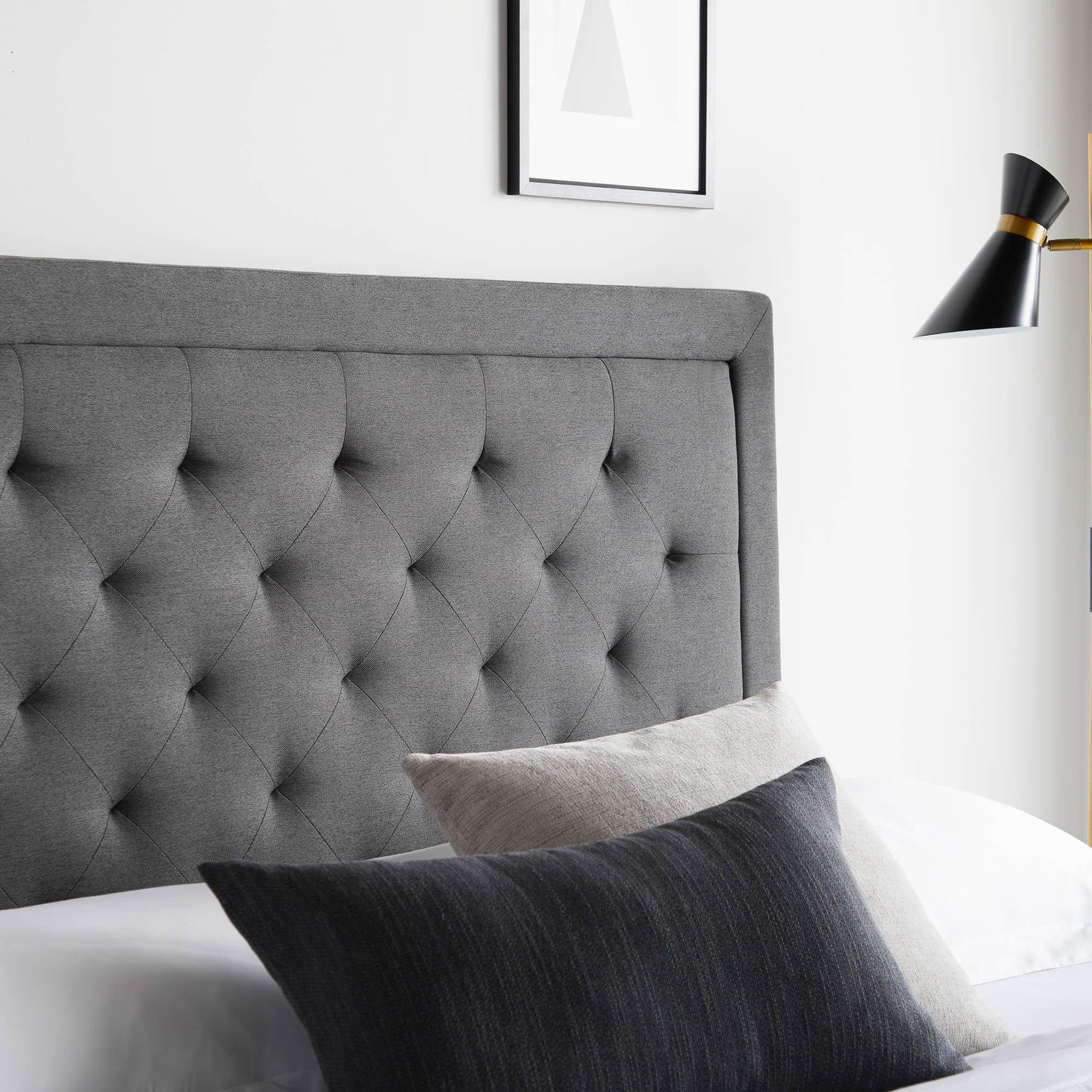 Hennessy Charcoal Queen Headboard - Ornate Home