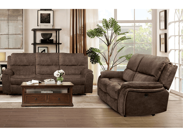 Henricus Dark Brown Sofa & Loveseat - Ornate Home