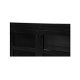 Henry Black Metal Media Unit - Ornate Home