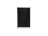 Henry Black Metal Tall Cabinet - Ornate Home