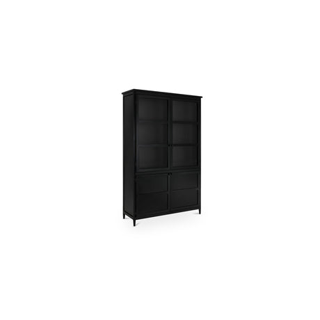 Henry Black Metal Tall Cabinet - Ornate Home