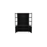 Henry Black Metal Tall Cabinet - Ornate Home