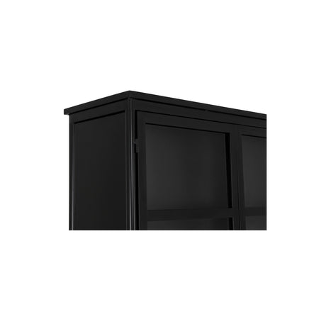 Henry Black Metal Tall Cabinet - Ornate Home